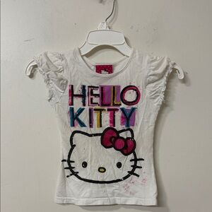 Hello Kitty White Tee with Colorful Print 2013